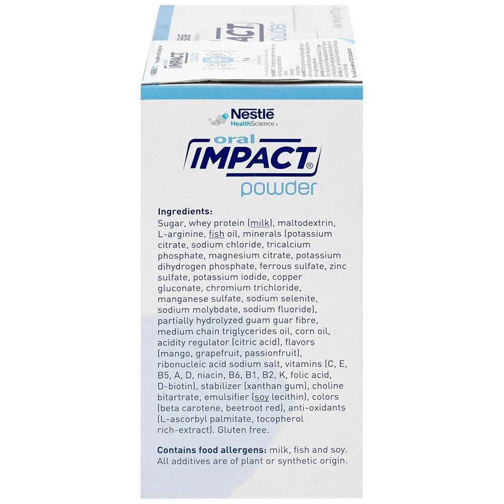 Hình ảnh Sữa Oral Impact Powder bổ sung dinh dưỡng, tăng cường miễn dịch trước và sau phẫu thuật (5 gói x 74g)