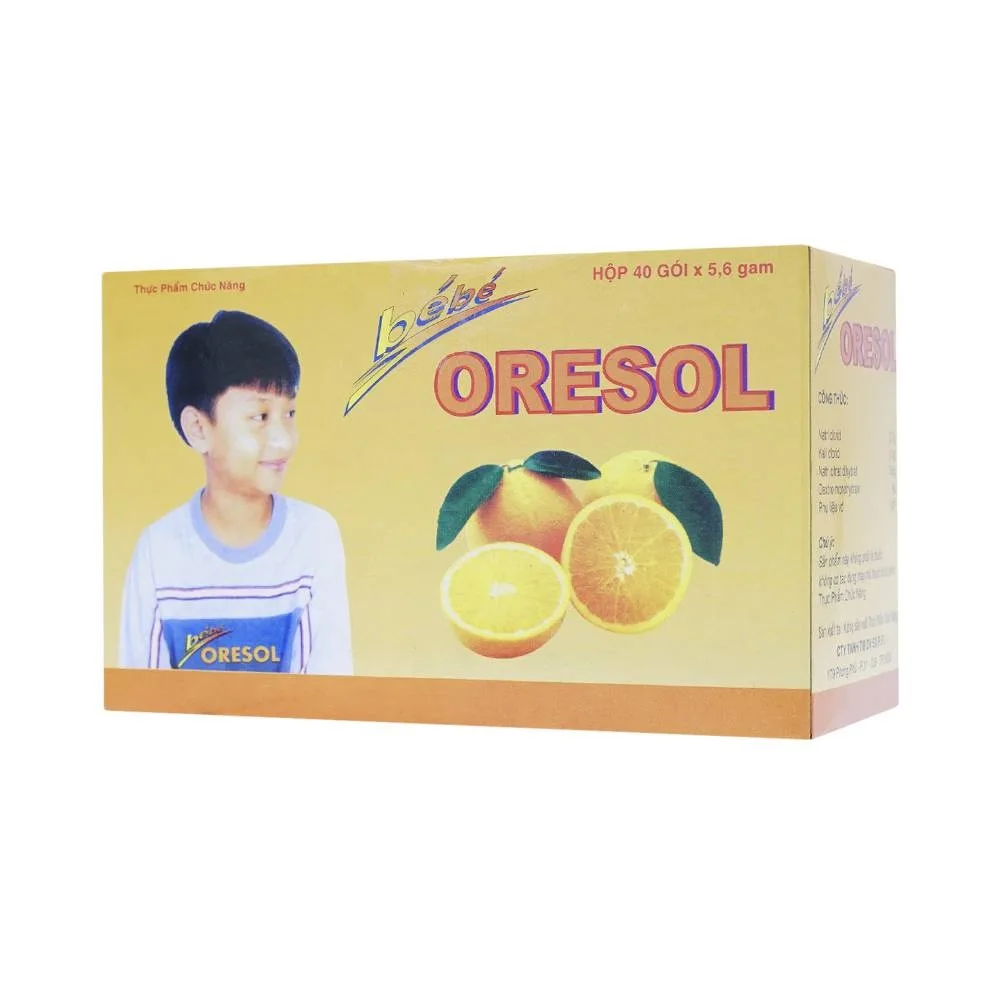 Hình ảnh Bột pha Oresol BéBé Pharco giúp bù nước và bổ sung chất điện giải (40 gói x 5.6g)