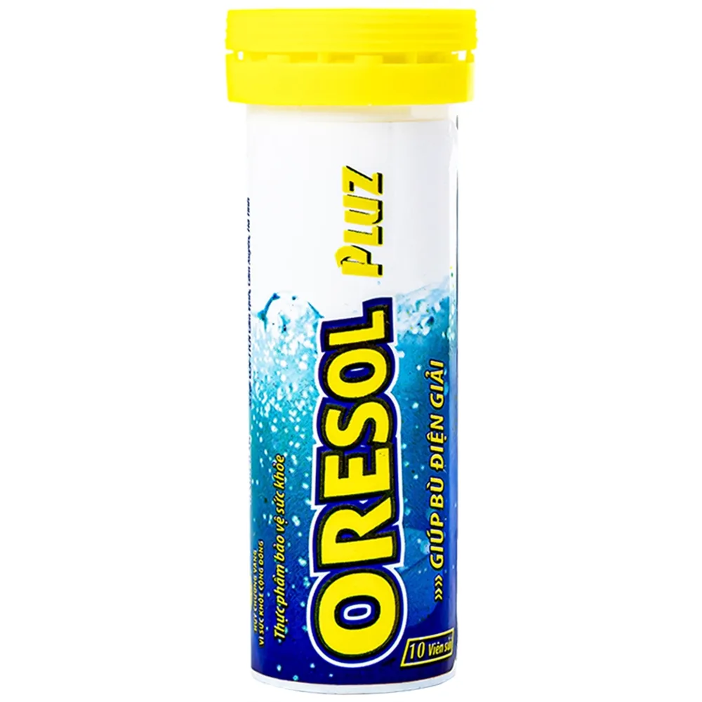 Hình ảnh Viên sủi Oresol Pluz Hadiphar giúp bù chất điện giải (10 viên)