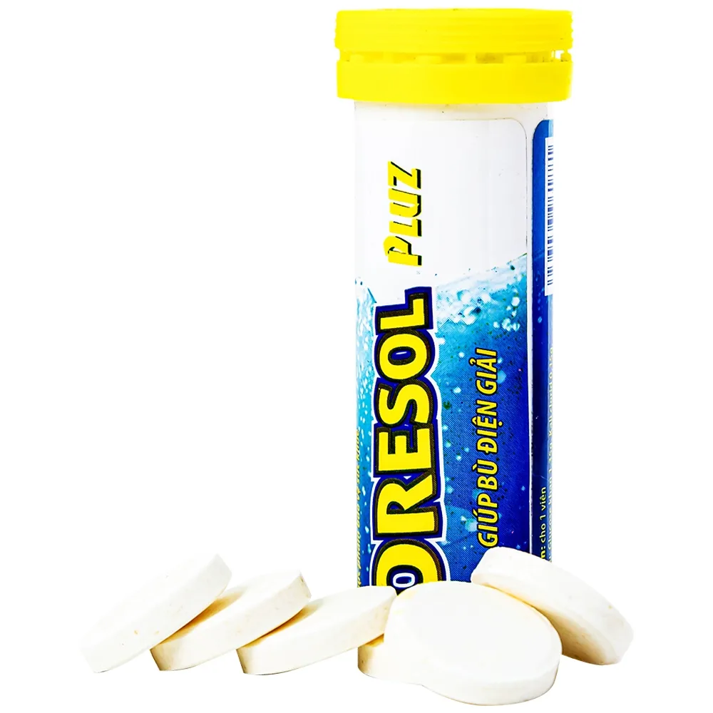 Hình ảnh Viên sủi Oresol Pluz Hadiphar giúp bù chất điện giải (10 viên)