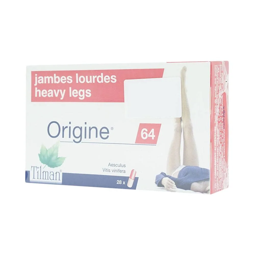 Hình ảnh Viên uống Origine 64 Tilman giảm xơ vữa mạch máu, tăng sức bền thành mạch (2 vỉ x 14 viên)