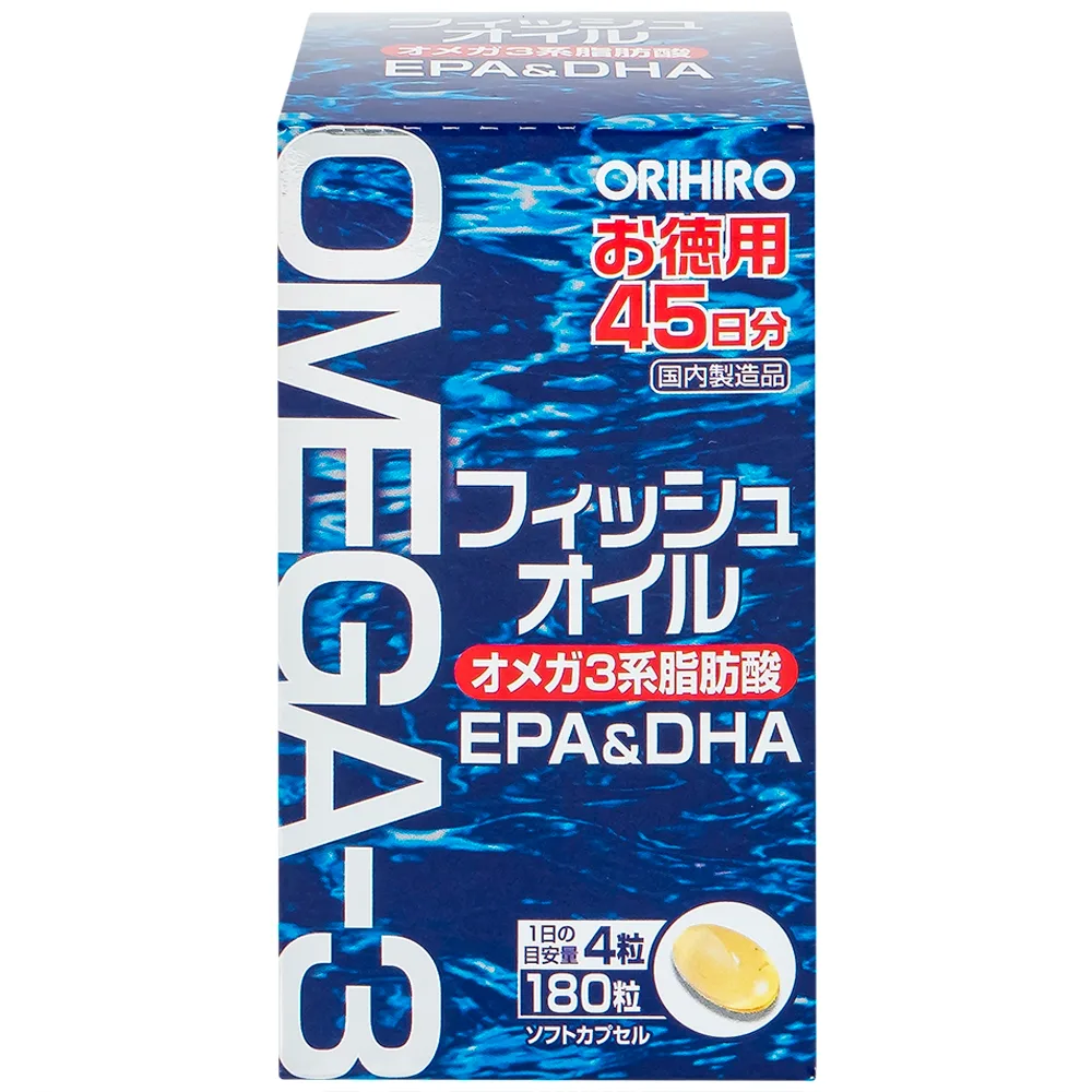 Hình ảnh Viên uống Orihiro Fish Oil hỗ trợ tốt cho não bộ và thị lực (180 viên)
