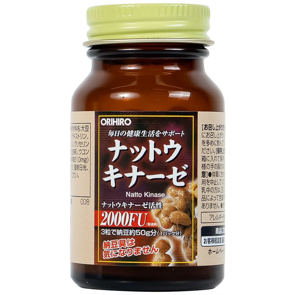 Hình ảnh Viên nang Orihiro Nattokinase hỗ trợ giảm nguy cơ huyết khối (60 viên)