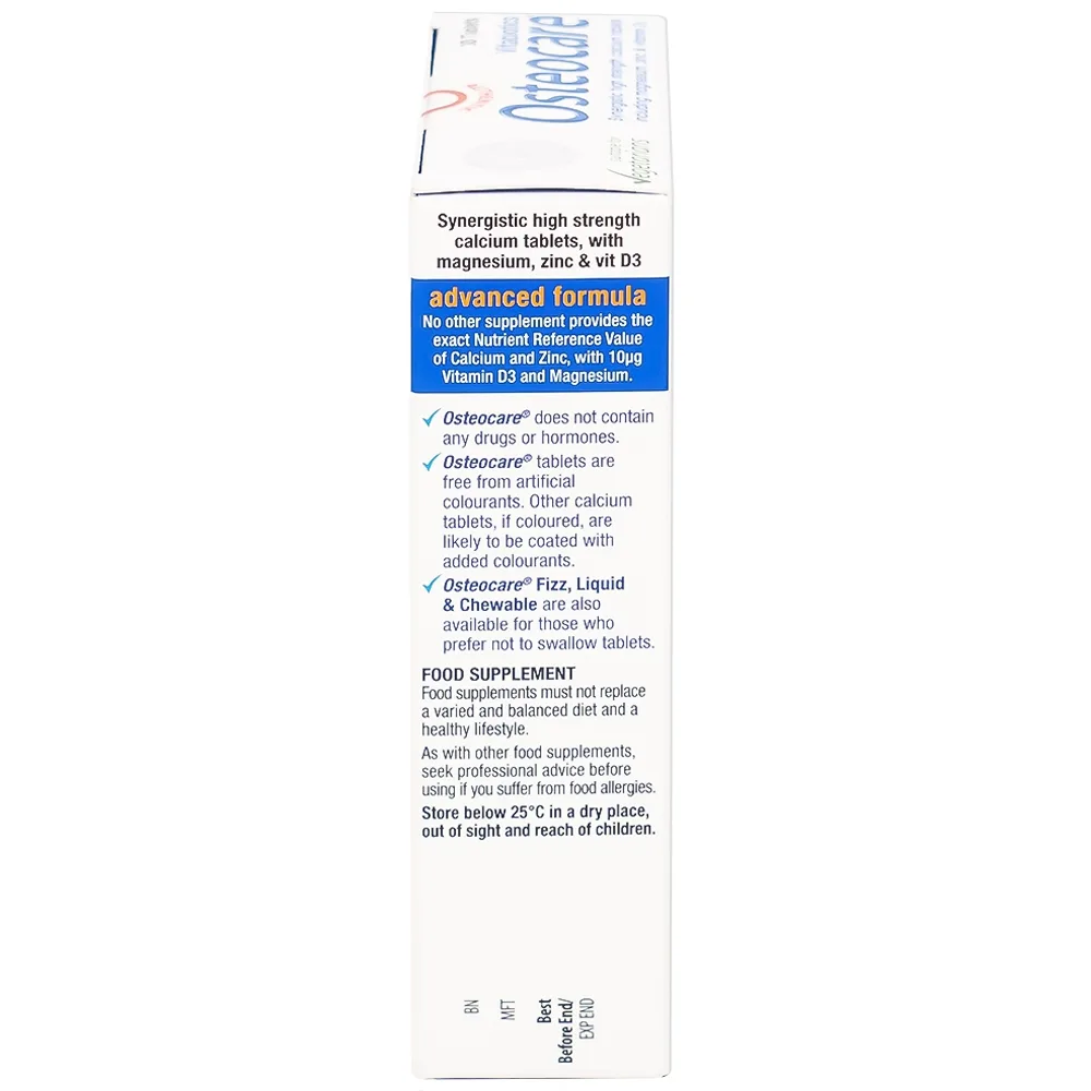 Hình ảnh Viên nén Osteocare Vitabiotics bổ sung canxi, khoáng chất cho xương chắc khoẻ (2 vỉ x 15 viên)