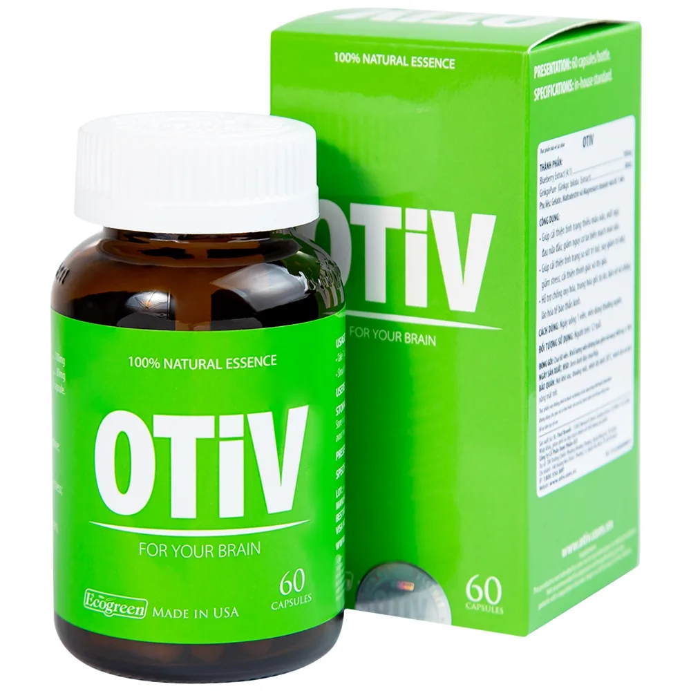 Hình ảnh Viên uống OTiV Ecogreen giúp tăng cường dưỡng chất cho não (60 viên)