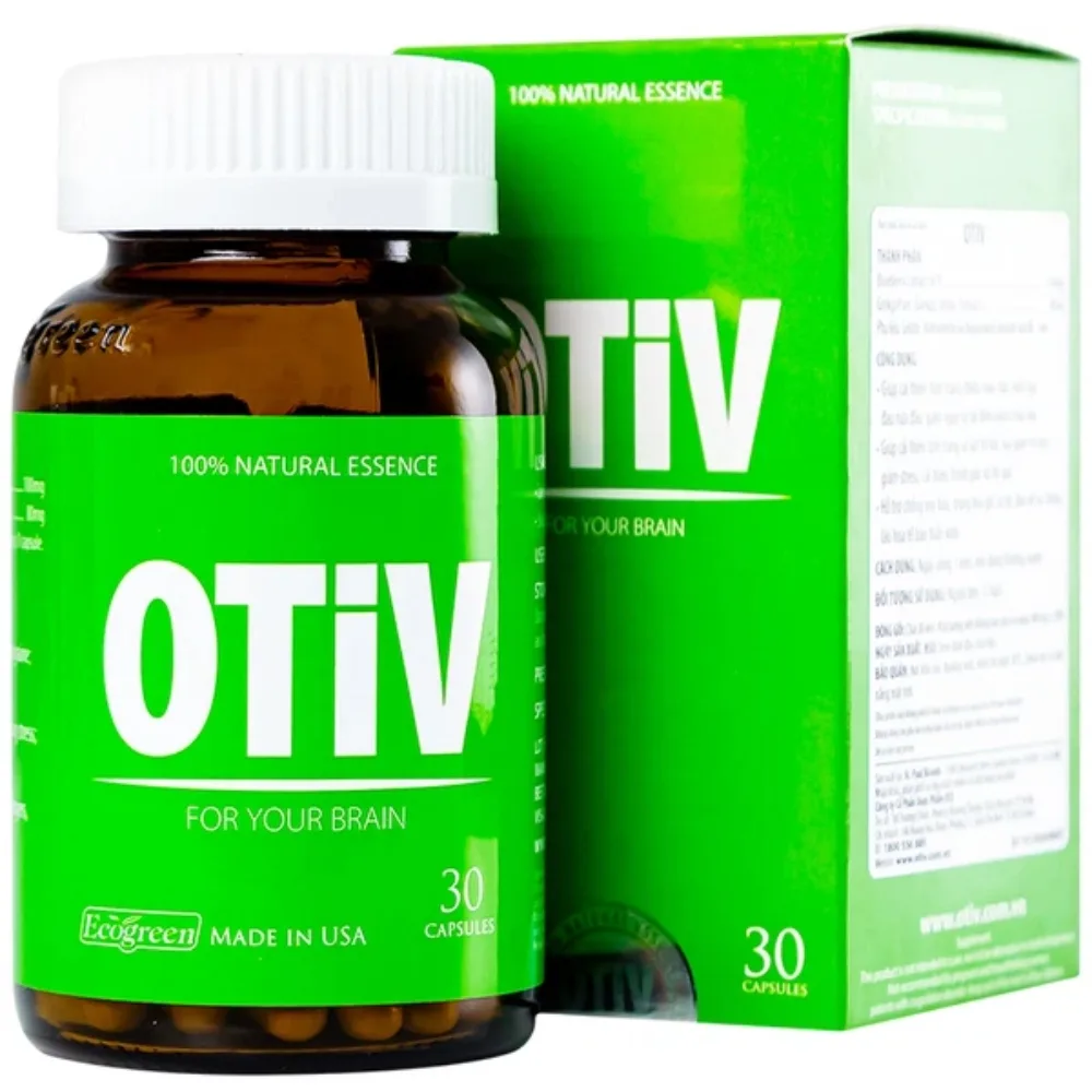 Hình ảnh Viên uống OTiV Ecogreen giúp tăng cường dưỡng chất cho não (30 viên)