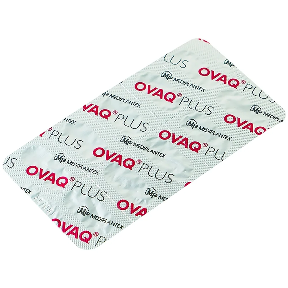 Hình ảnh Viên uống OVAQ Plus TW Mediplantex bổ sung dinh dưỡng cho phụ nữ trước khi mang thai (60 Viên)