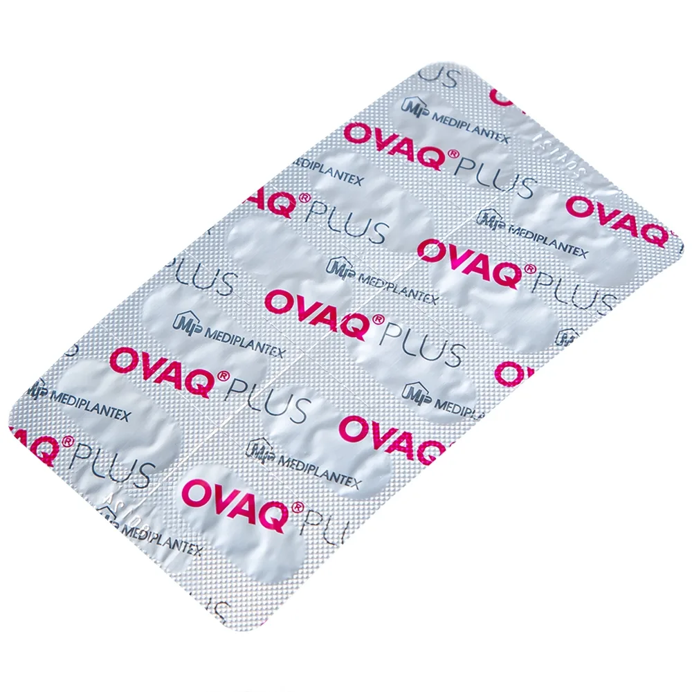 Hình ảnh Viên uống OVAQ Plus TW Mediplantex bổ sung dinh dưỡng cho phụ nữ trước khi mang thai (30 Viên)