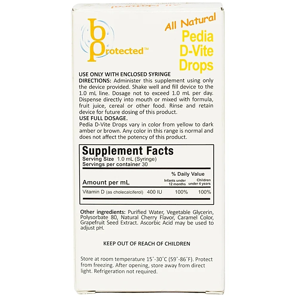 Hình ảnh Dung dịch Pedia D - Vite Drops bổ sung Vitamin D3 giúp phát triển xương răng (30ml)