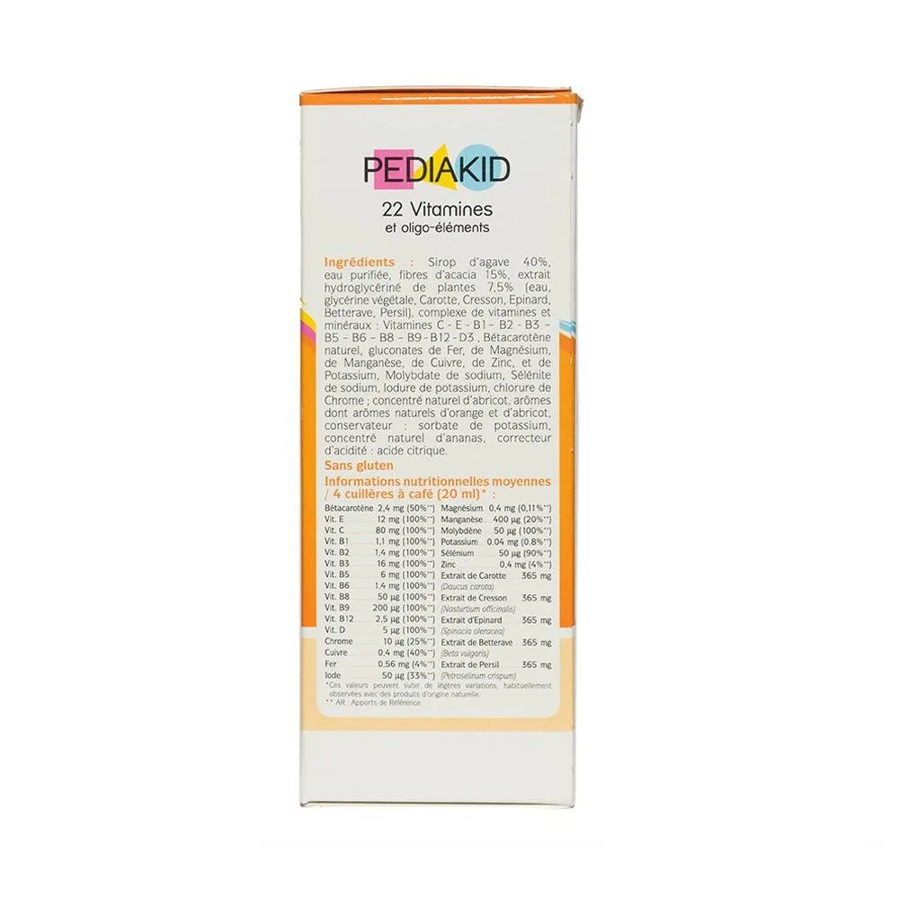 Hình ảnh Siro Pediakid 22 Vitamines bổ sung Vitamin và khoáng chất (125ml)