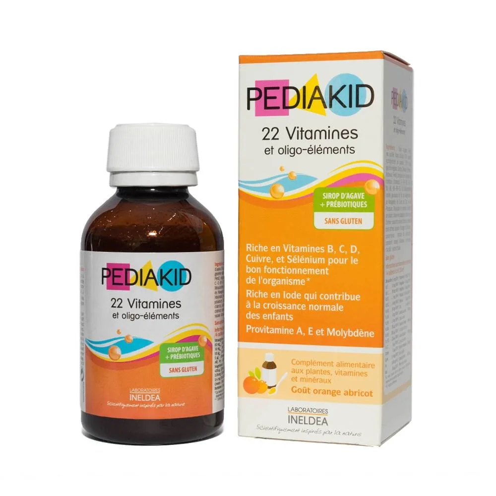 Hình ảnh Siro Pediakid 22 Vitamines bổ sung Vitamin và khoáng chất (125ml)