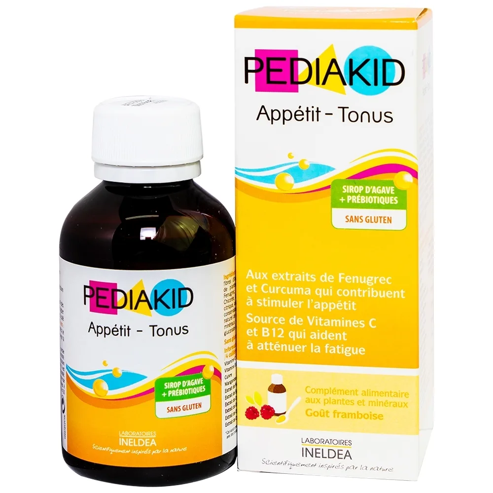 Hình ảnh Siro Pediakid Appétit Tonus hỗ trợ kích thích cảm giác thèm ăn, giảm mệt mỏi (125ml)