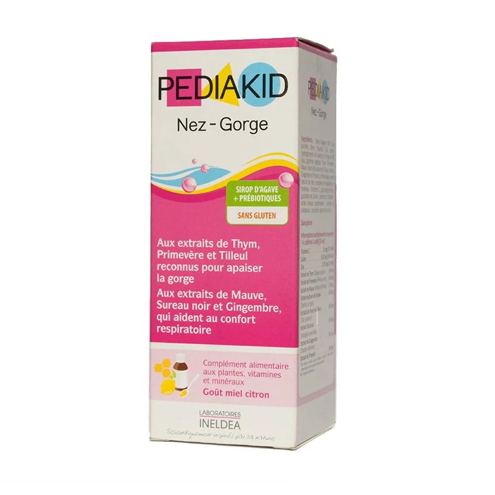 Hình ảnh Siro Pediakid Nez-Gorge giúp làm sạch, thông thoáng đường mũi họng (125ml)