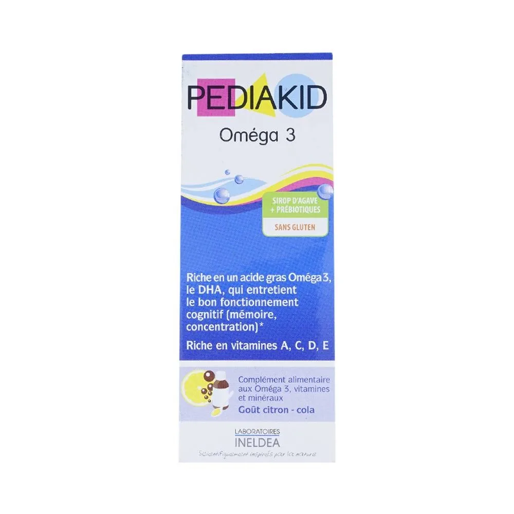 Hình ảnh Siro PediaKid Oméga 3 bổ sung Omega 3, DHA tự nhiên và các loại Vitamin (125ml)