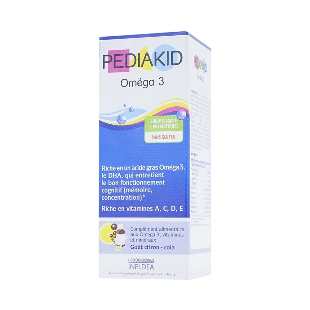 Hình ảnh Siro PediaKid Oméga 3 bổ sung Omega 3, DHA tự nhiên và các loại Vitamin (125ml)
