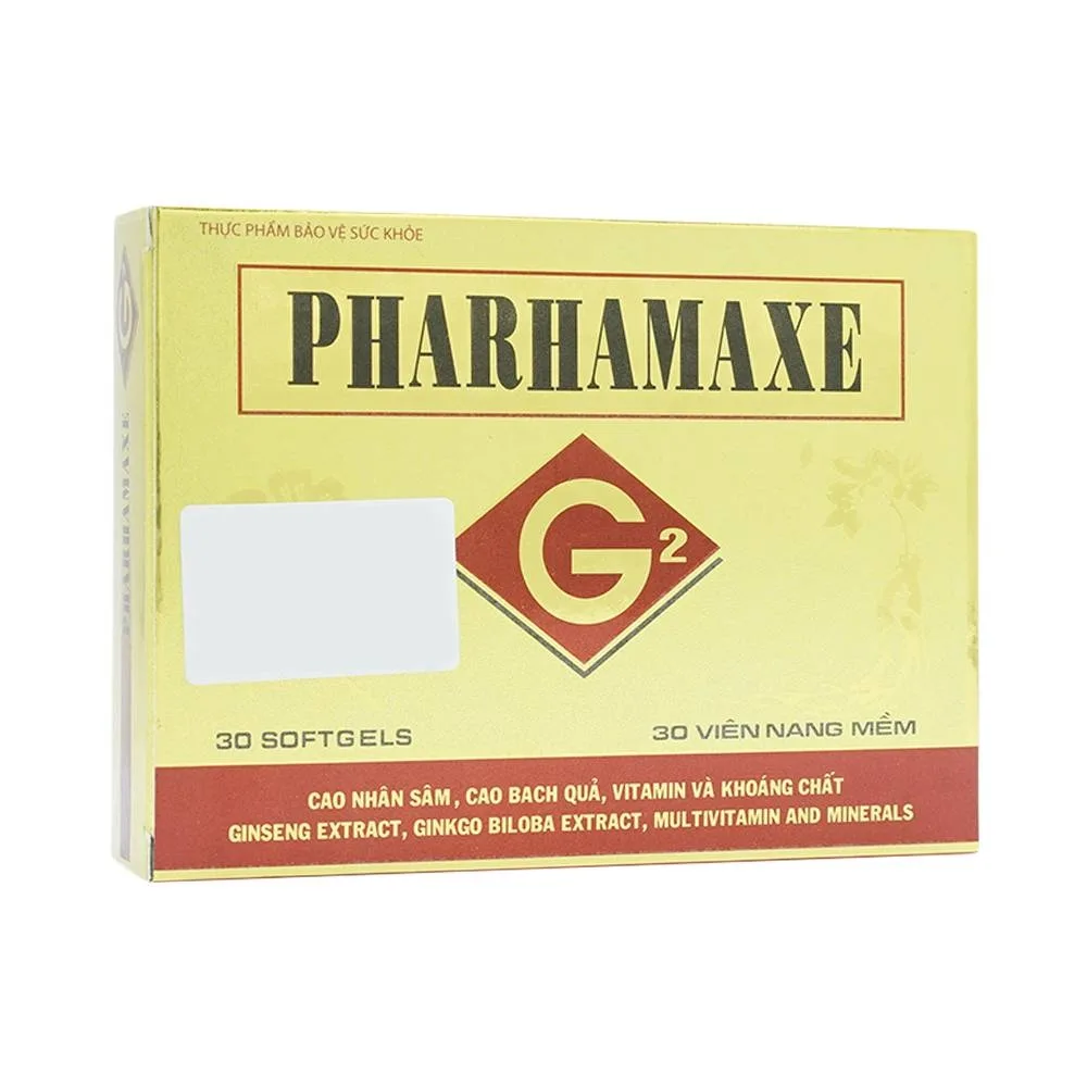 Hình ảnh Viên uống Pharhamaxe G2 bổ sung Vitamin, khoáng chất, giúp bổ não tăng cường tuần hoàn não (30 viên)