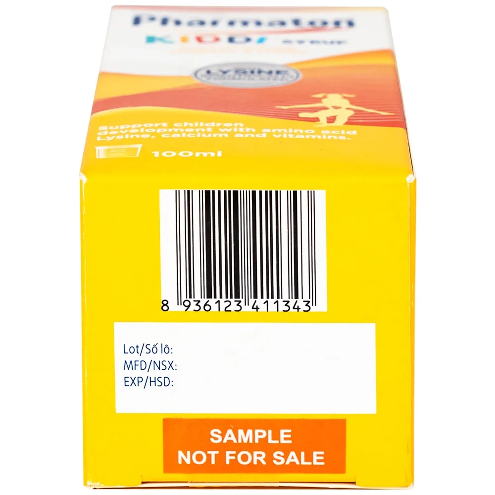 Hình ảnh Siro Pharmaton Kiddi Syrup 100ml Sanofi bổ sung Lysin, calci và một số vitamin