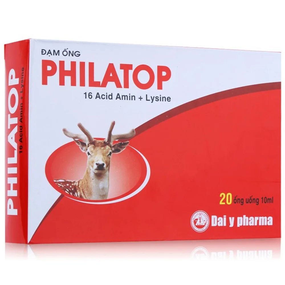 Hình ảnh Đạm ống Philatop hỗ trợ bồi bổ sức khỏe (20 ống x 10ml)