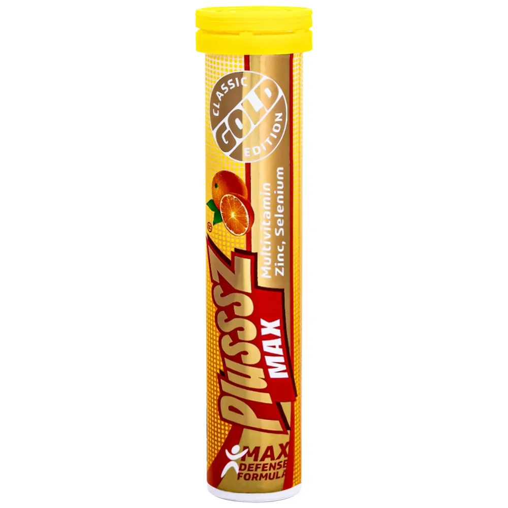 Hình ảnh Viên sủi Plusssz Gold Max vị cam bổ sung vitamin và khoáng chất cho cơ thể (20 viên)