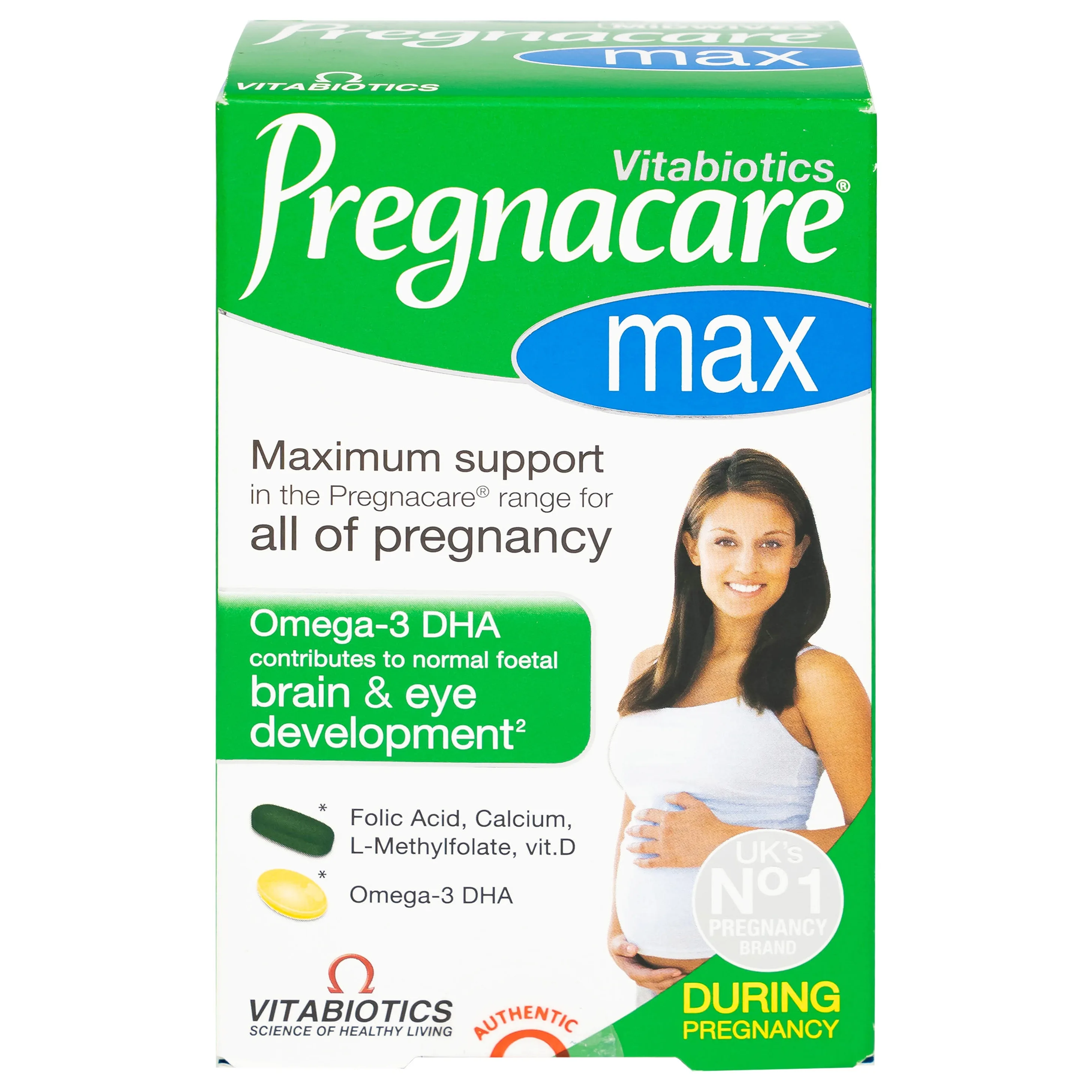 Hình ảnh Viên uống Pregnacare Max Omega 3 DHA Vitabiotics cung cấp vitamin và khoáng chất cho phụ nữ mang thai (84 viên)