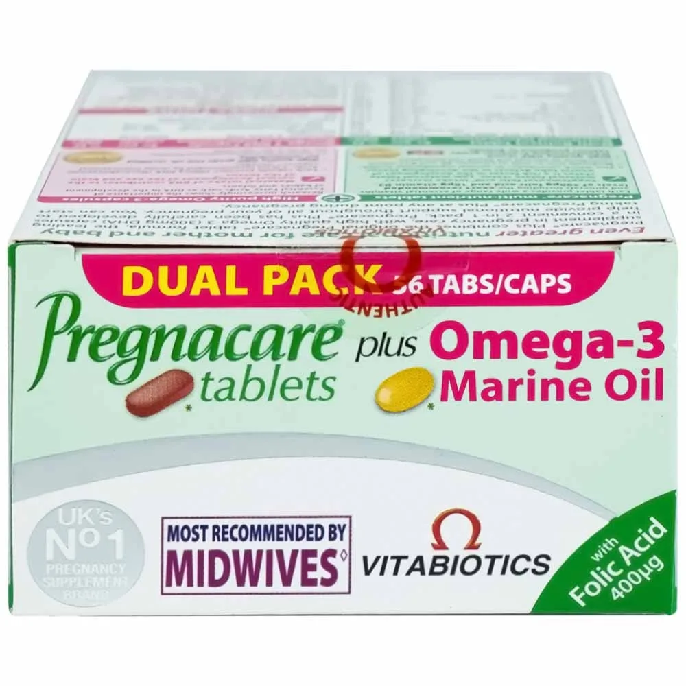 Hình ảnh Viên uống Pregnacare Plus Omega-3 Vitabiotics bổ sung Vitamin, Omega-3 và khoáng chất (56 viên)