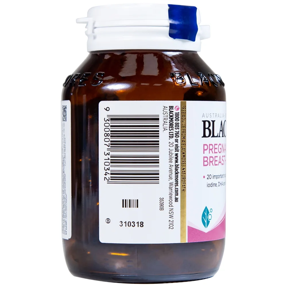 Hình ảnh Viên uống Blackmores Pregnancy & Breast - Feeding Gold cung cấp vitamin và khoáng chất (60 viên)