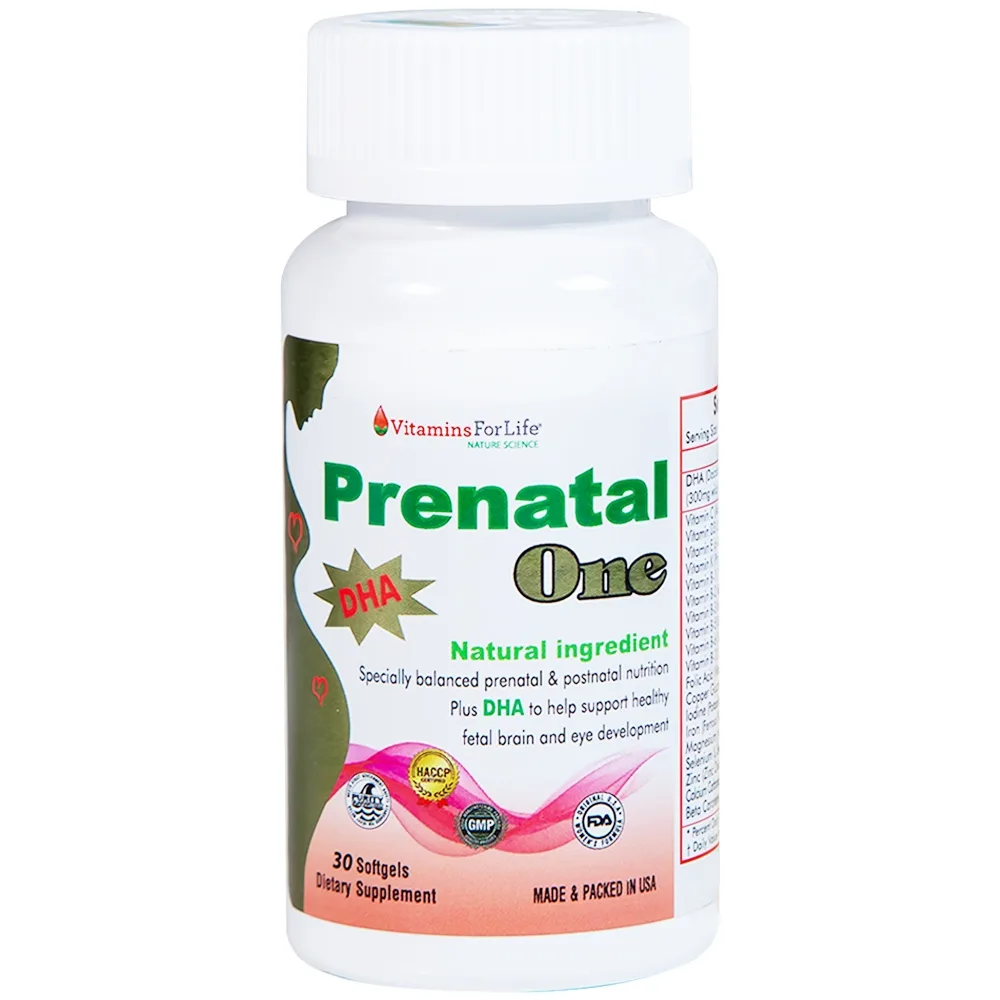 Hình ảnh Viên uống Prenatal One Vitamins For Life cung cấp DHA, Vitamin và khoáng chất thiết yếu (30 viên)