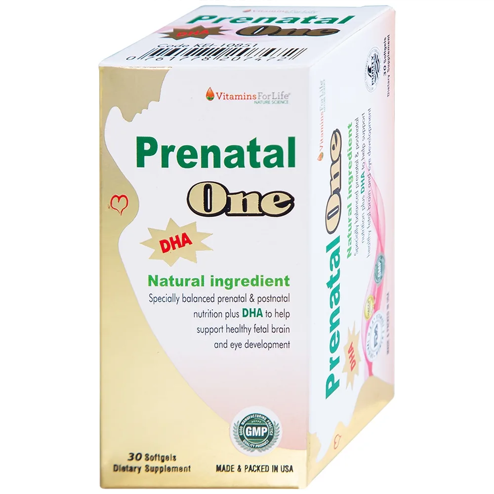 Hình ảnh Viên uống Prenatal One Vitamins For Life cung cấp DHA, Vitamin và khoáng chất thiết yếu (30 viên)