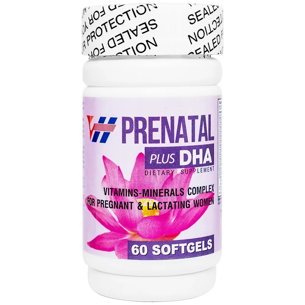 Hình ảnh Viên uống Prenatal Plus DHA Nutrimed bổ sung Vitamin, khoáng chất và Omega 3 (60 viên)