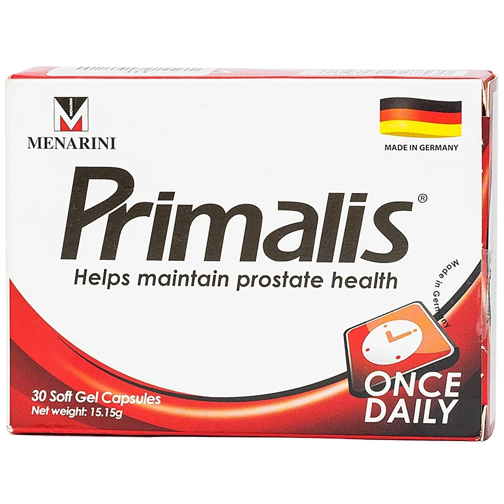 Hình ảnh Viên uống Primalis Berlin giúp cải thiện các triệu chứng rối loạn tiểu tiện (2 vỉ x 15 viên)
