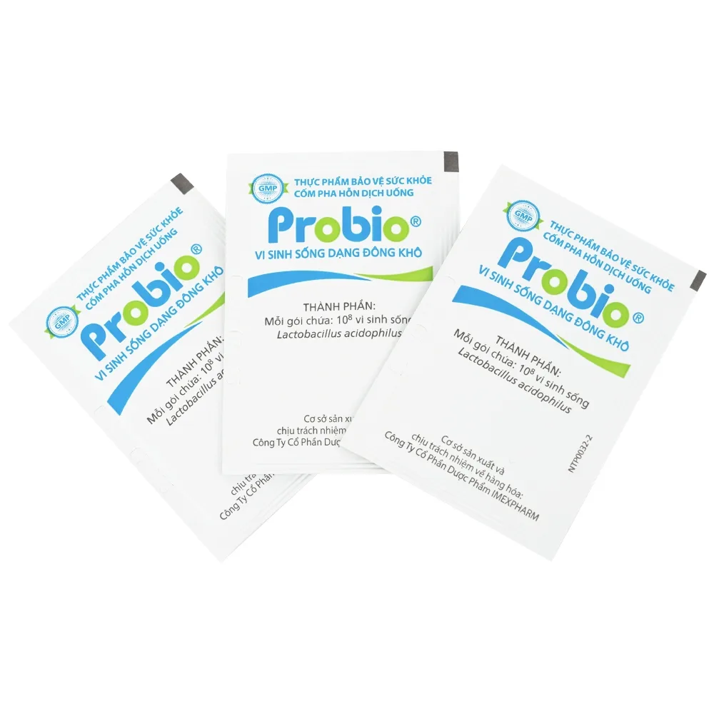 Hình ảnh Cốm pha hỗn dịch uống Probio Imexpharm cân bằng hệ vi sinh đường ruột (14 gói)