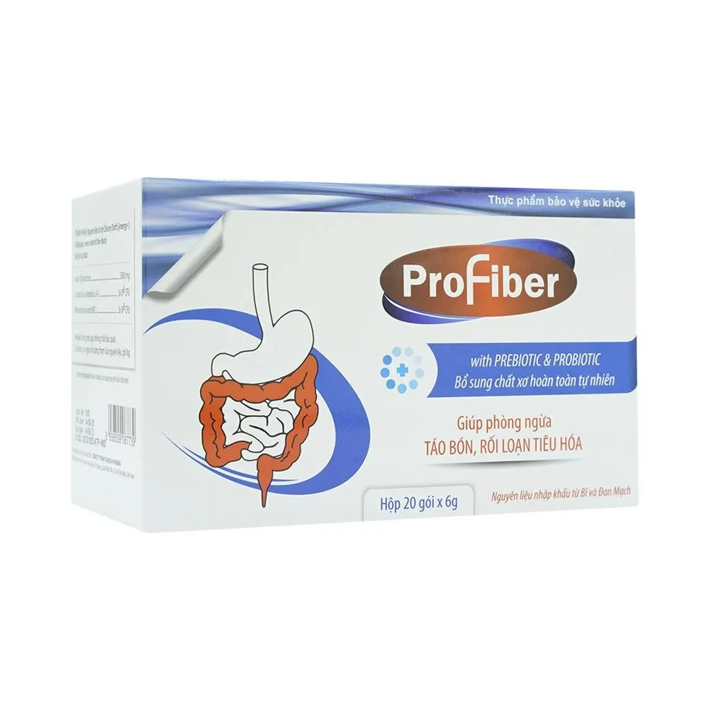 Hình ảnh Bột hòa tan Profiber Tanida bổ sung chất xơ giúp ngăn ngừa táo bón (20 gói x 6g)