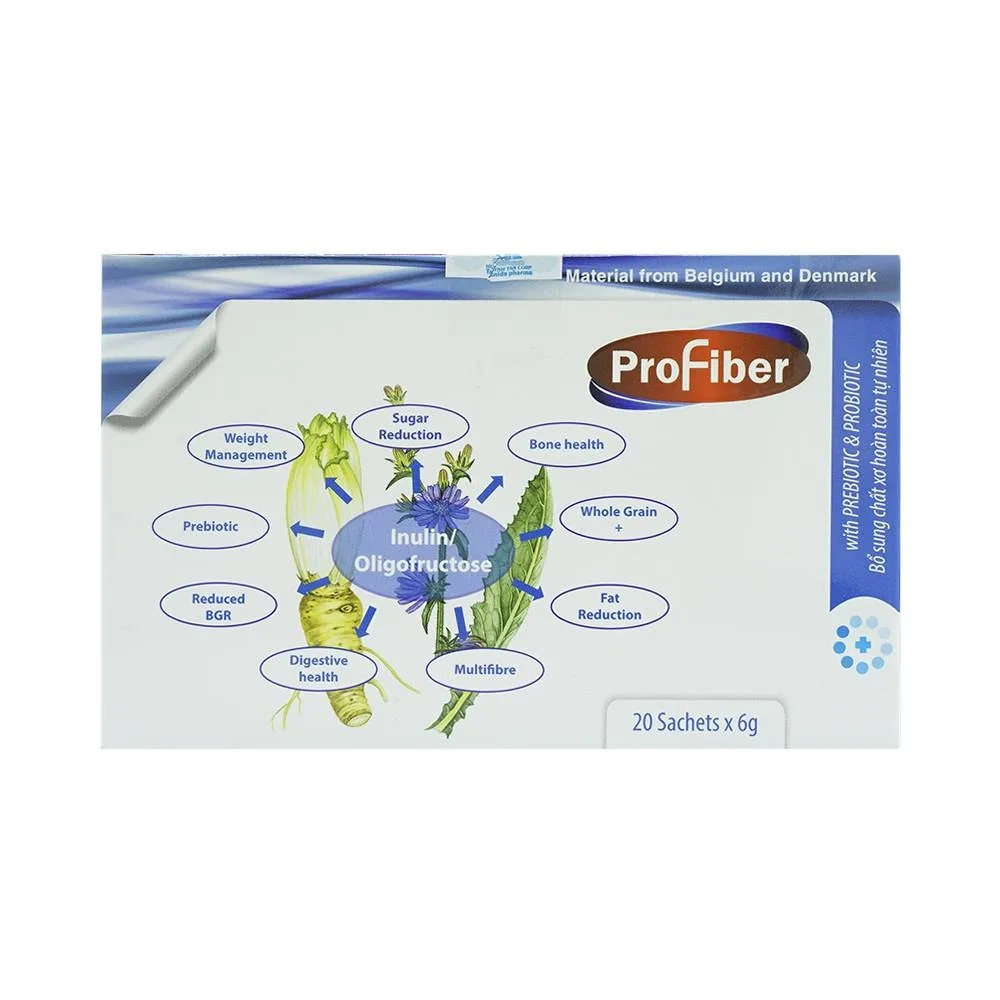 Hình ảnh Bột hòa tan Profiber Tanida bổ sung chất xơ giúp ngăn ngừa táo bón (20 gói x 6g)