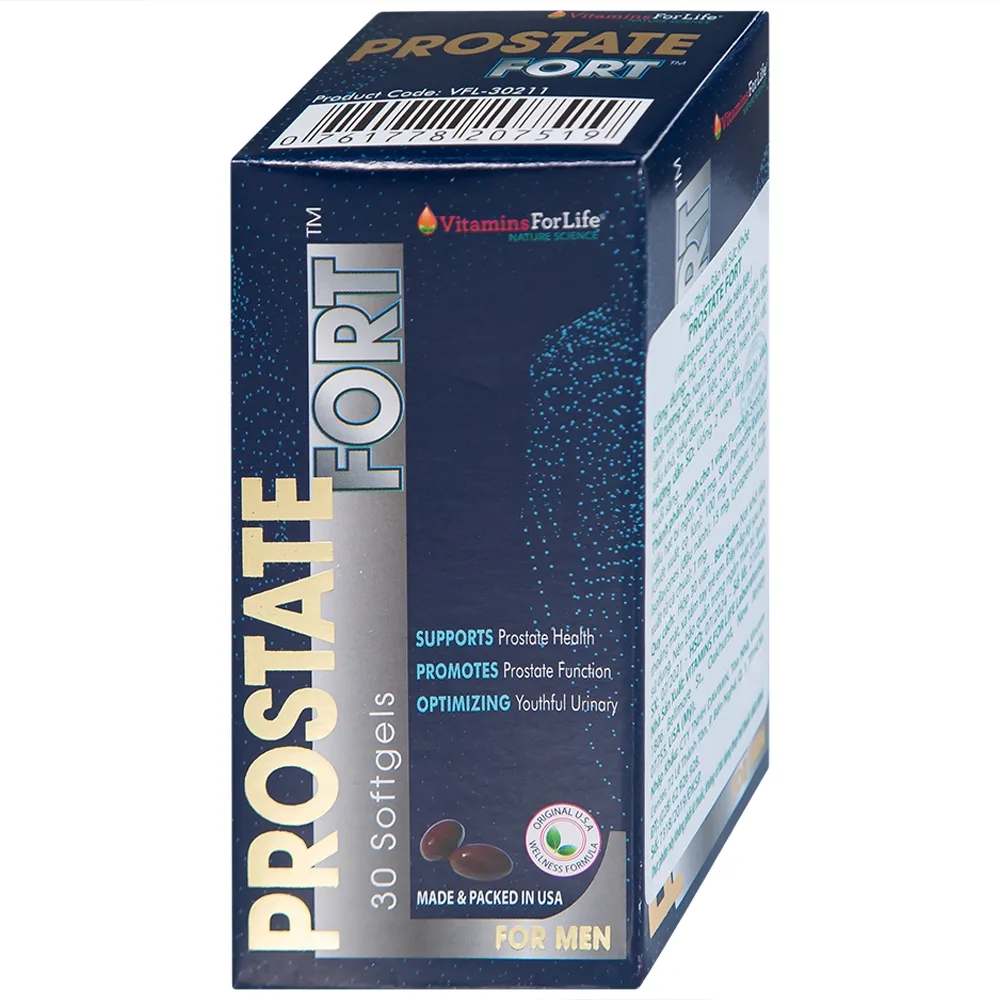 Hình ảnh Viên uống Prostate Fort Vitamins For Life hỗ trợ sức khỏe tuyến tiền liệt nam giới (30 viên)