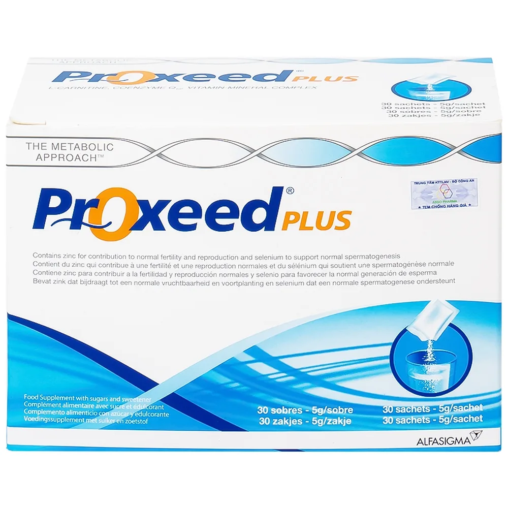 Hình ảnh Bột Proxeed Plus Sigma-tau hỗ trợ sức khỏe sinh sản nam giới (30 gói x 5g)