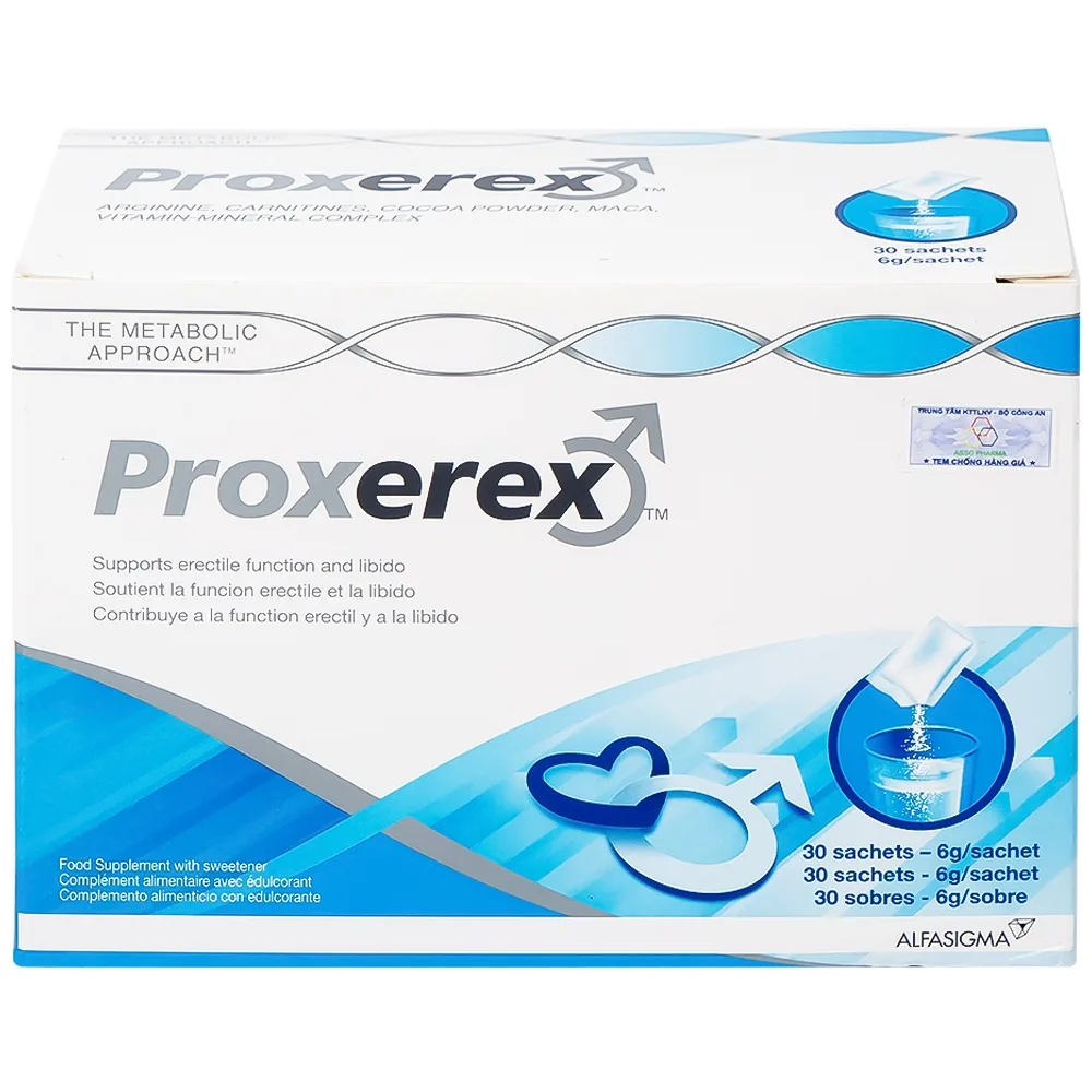 Hình ảnh Bột Proxerex Sigma-tau HealthScience tăng cường sinh lực nam giới (30 gói x 6g)
