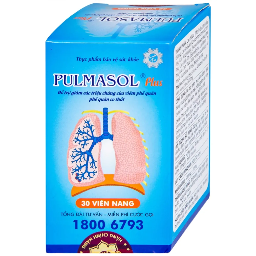 Hình ảnh Viên uống Pulmasol Plus Fuma hỗ trợ giảm ho, giảm đờm (30 viên)