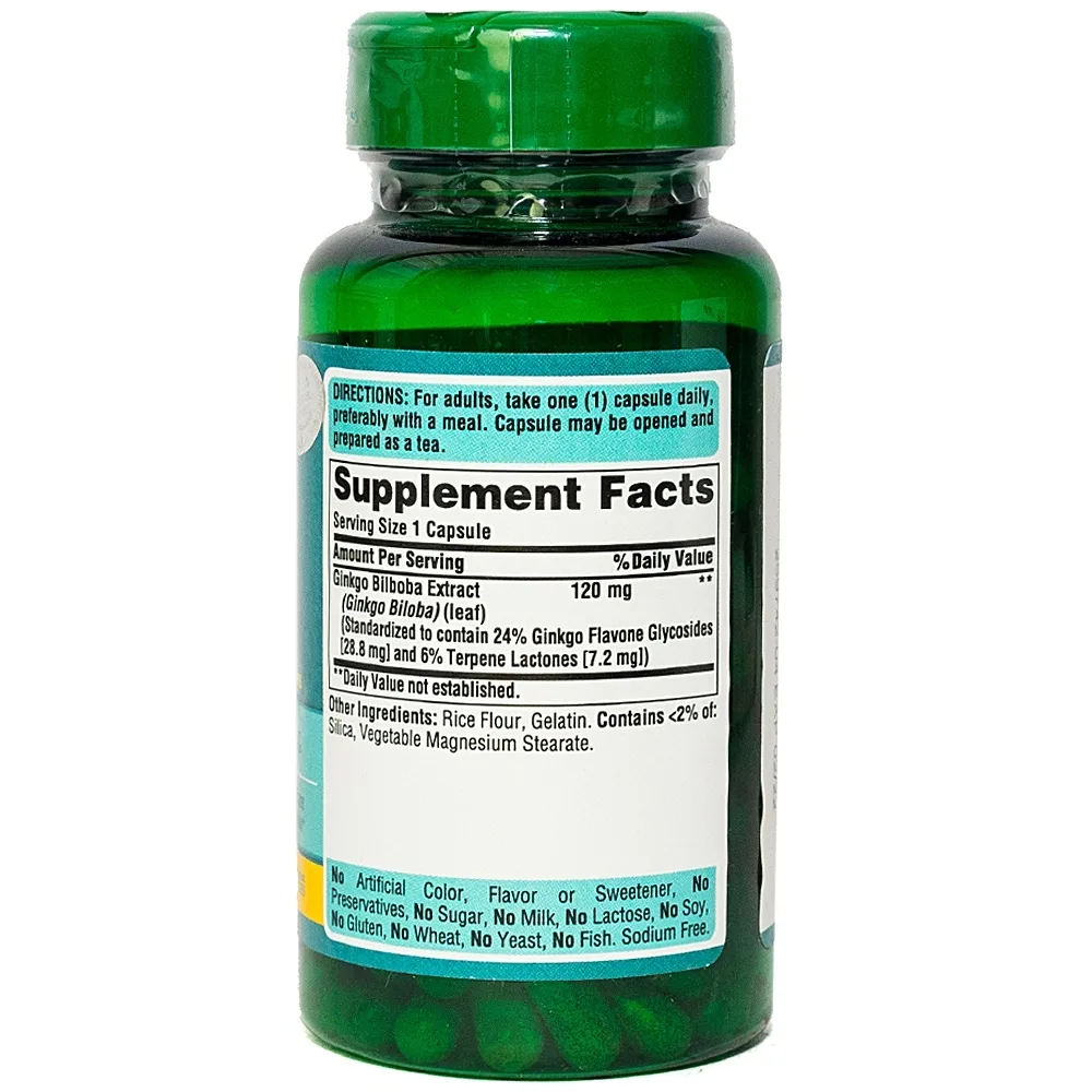Hình ảnh Viên uống Ginkgo Biloba 120mg tăng cường lưu thông máu não (100 viên)