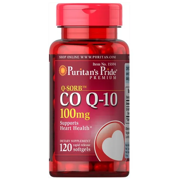 Hình ảnh Viên uống Q-SORB CO-Q10 100mg giúp tăng sức khỏe cho tim, giảm cholesterol trong máu (120 viên)