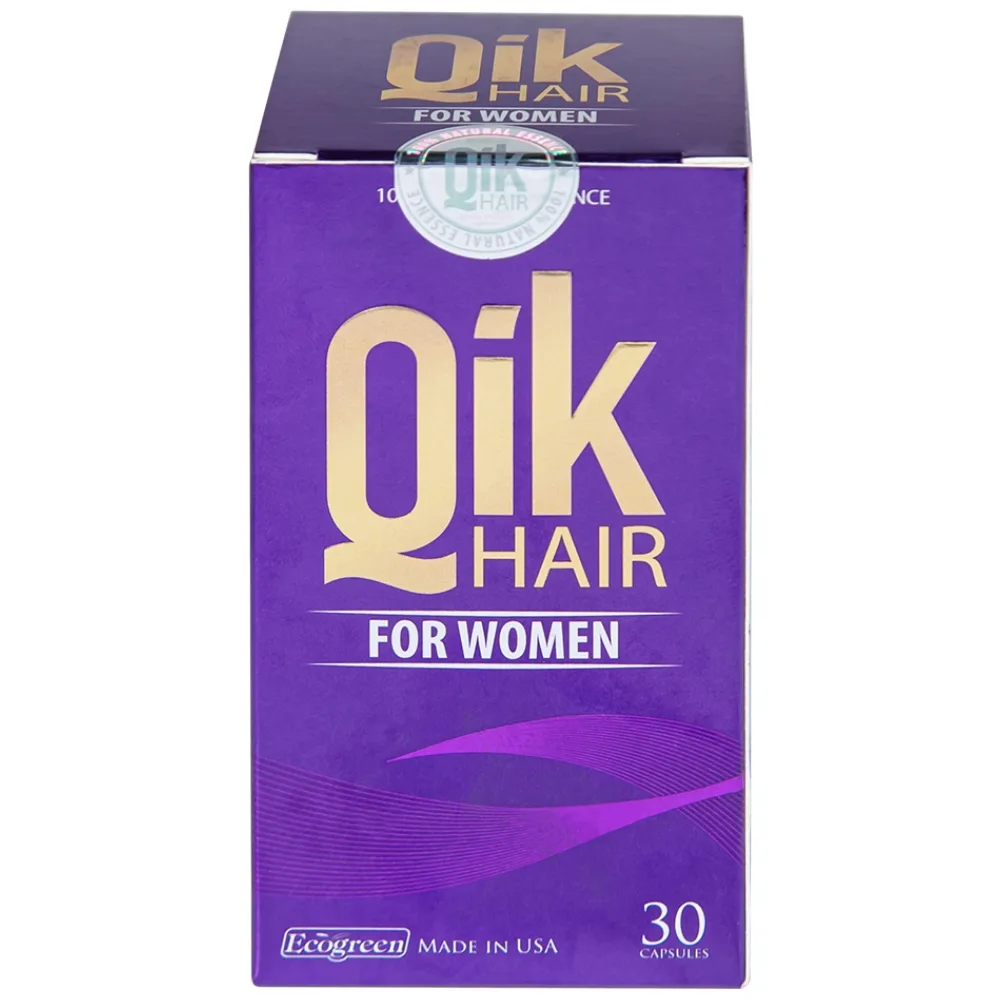 Hình ảnh Viên uống Qik Hair For Women Ecogreen giúp giảm rụng tóc ở nữ giới, giúp tóc mọc nhanh (30 viên)