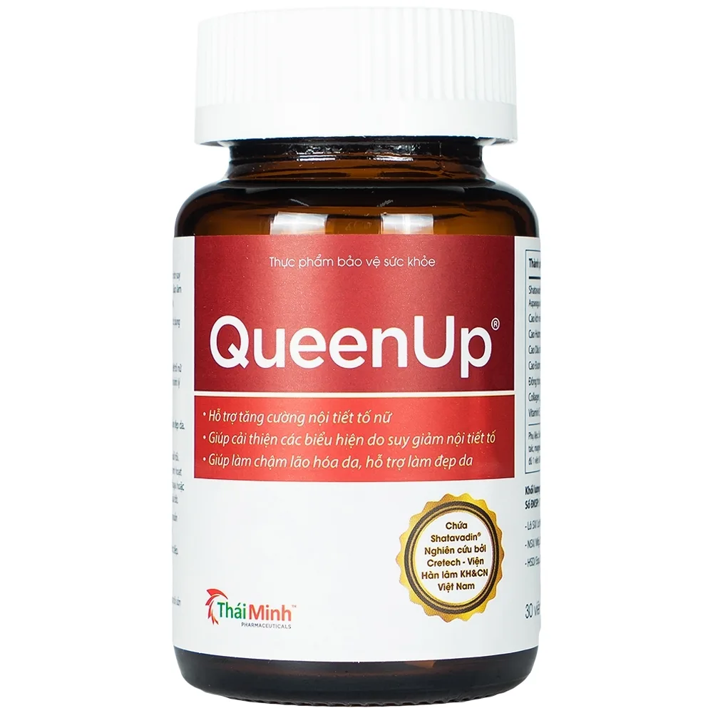 Hình ảnh Viên uống QueenUp Thái Minh hỗ trợ tăng cường nội tiết tố nữ (30 viên)