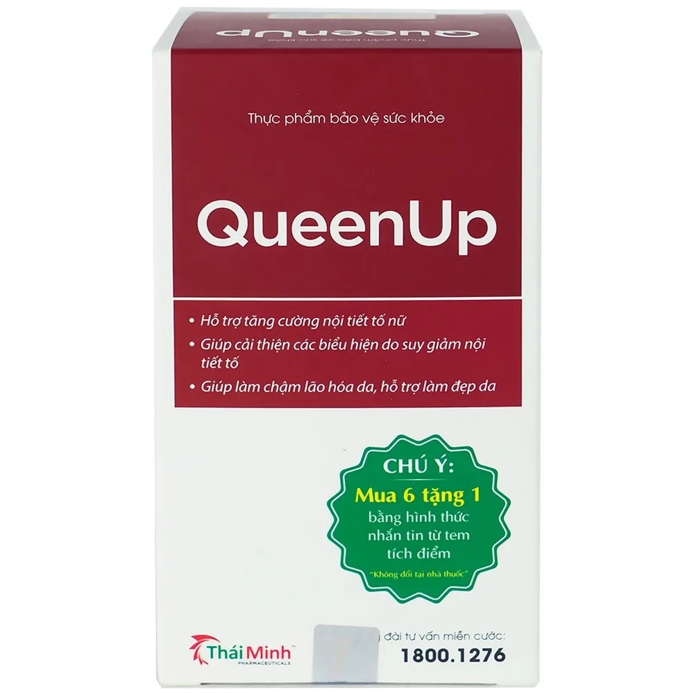 Hình ảnh Viên uống QueenUp Thái Minh hỗ trợ tăng cường nội tiết tố nữ (30 viên)