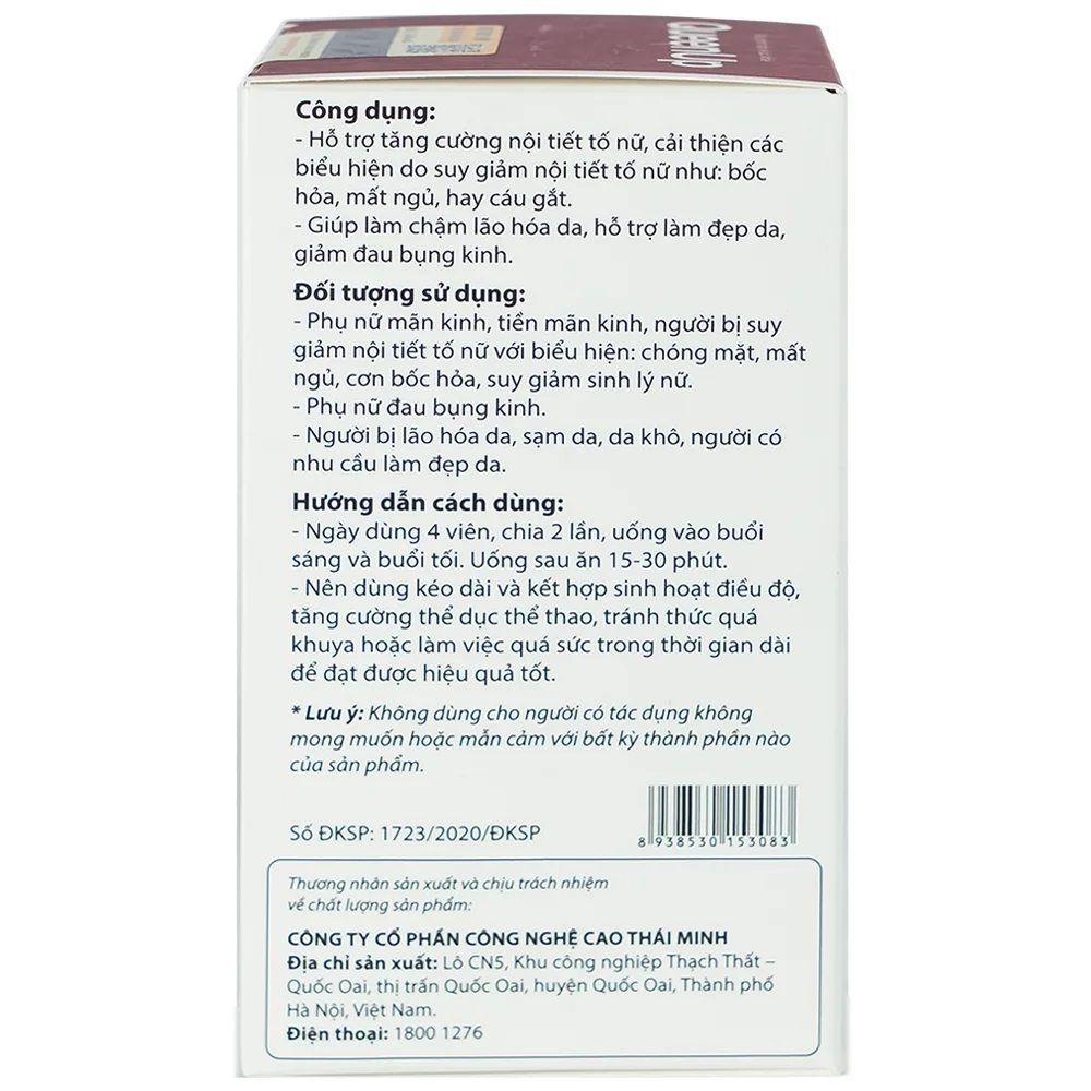 Hình ảnh Viên uống QueenUp Thái Minh hỗ trợ tăng cường nội tiết tố nữ (30 viên)