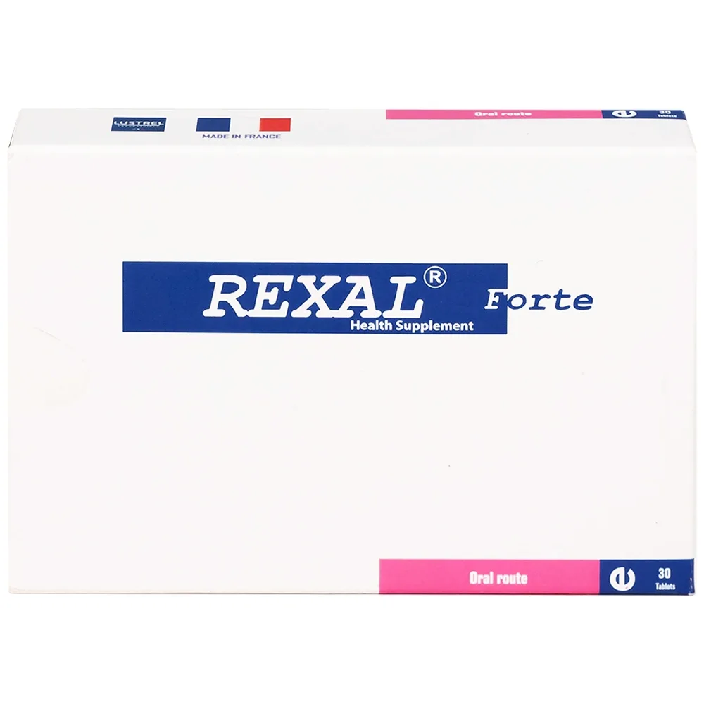 Hình ảnh Viên uống Rexal Forte Lustrel hỗ trợ kháng viêm, giảm phù nề, sưng tấy do chấn thương (2 vỉ x 15 viên)