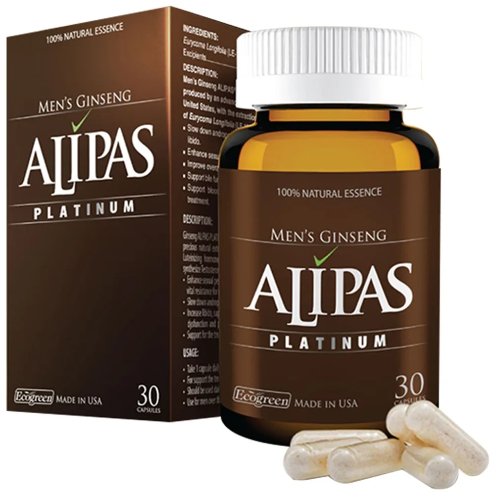 Hình ảnh Viên uống Alipas Platinum tăng cường sức khỏe sinh lý nam giới (30 viên)