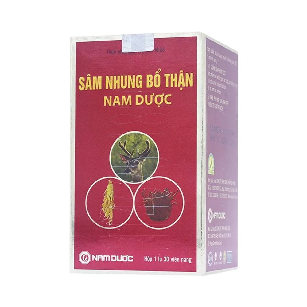 Hình ảnh Viên uống Sâm Nhung Bổ Thận Nam Dược hỗ trợ tráng dương, tăng cường sinh lực (30 viên)