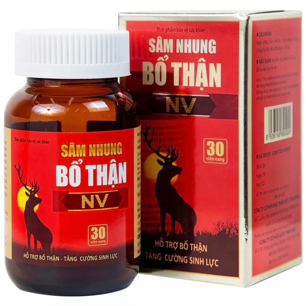 Hình ảnh Viên uống Sâm Nhung Bổ Thận NV Dolexpharm hỗ trợ tráng dương, tăng cường sinh lực (30 viên)