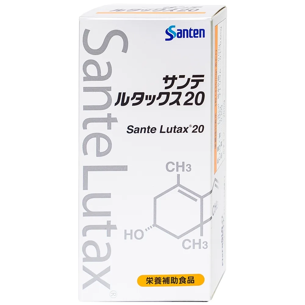 Hình ảnh Viên uống Sante Lutax 20 bổ sung dưỡng chất thiết yếu giúp đôi mắt sáng (3 vỉ x 10 viên)