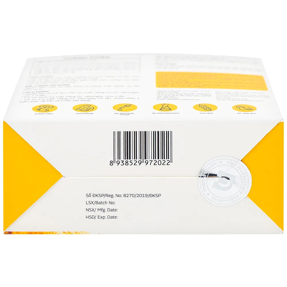Hình ảnh Viên sủi Scurma Fizzy Nano Curcumin hỗ trợ giảm các triệu chứng trào ngược dạ dày thực quản (2 tuýt x 10 viên)