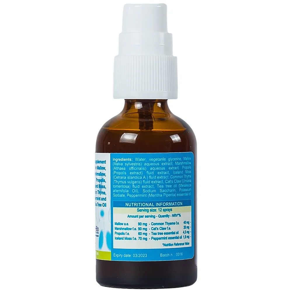 Hình ảnh Dung dịch xịt họng Sedagol Pro-Bio hỗ trợ bảo vệ vùng họng, giảm ho, viêm họng, dịu họng (30ml)
